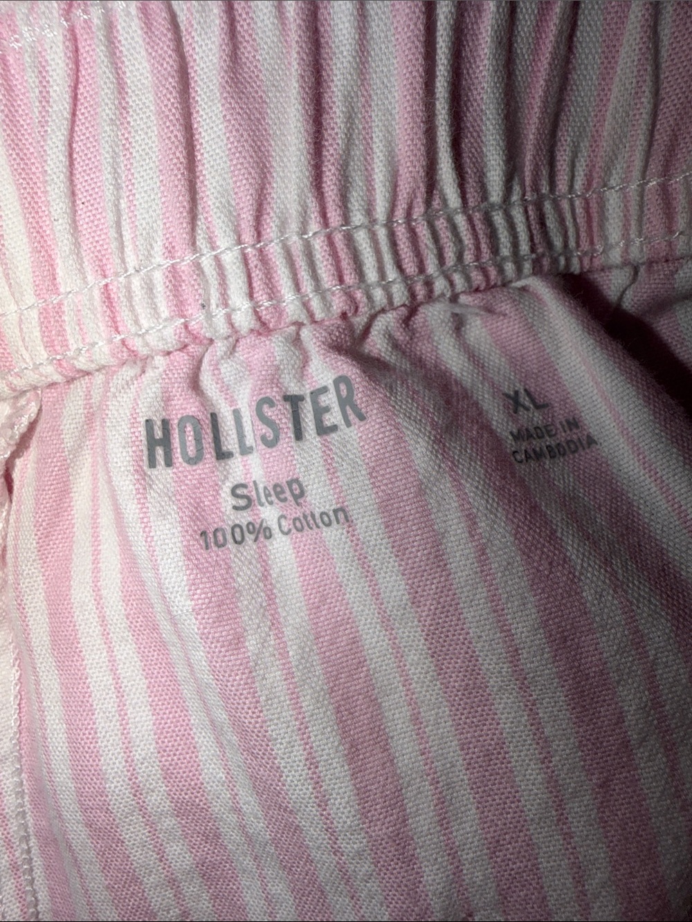 Hollister Pink & White Striped Pajama Pants - Picture 10 of 10